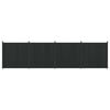 vidaXL Pannello di Recinzione 4 pz 705 x 186,5 cm WPC e Alluminio Nero