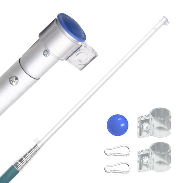 vidaXL Asta e Bandiera Italia 5,5 m Alluminio