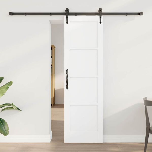 vidaXL Porta scorrevole ORKDAL Bianco 61 x 198,5 cm Pino massello