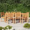 vidaXL Set da Pranzo per Giardino 9 pz in Legno Massello di Teak