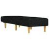 vidaXL Chaise Longue in Tessuto Nero