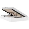 vidaXL Letto con Contenitore Bianco Puro 137 x 190 cm Similpelle