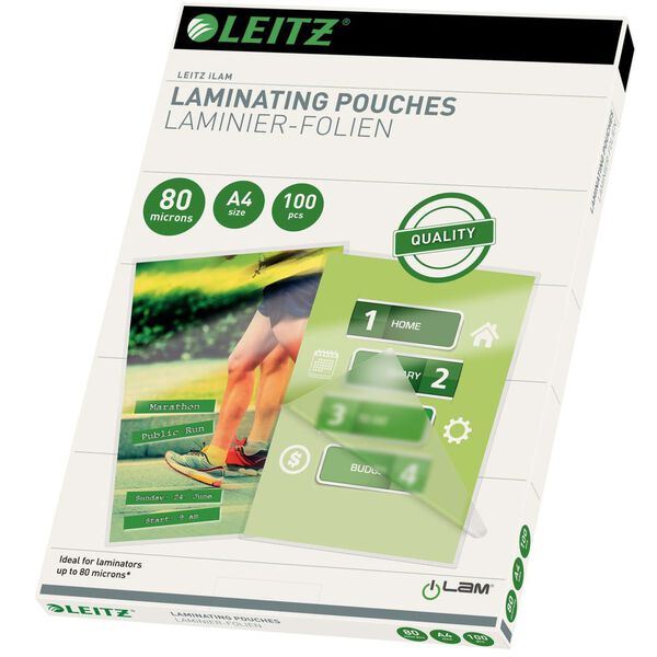 Leitz Sacchetti di Laminazione 80 Micron A4 100 pz