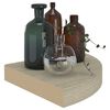 vidaXL Scaffali Angolari a Parete 2 pz Rovere 25x25x3,8 cm in MDF