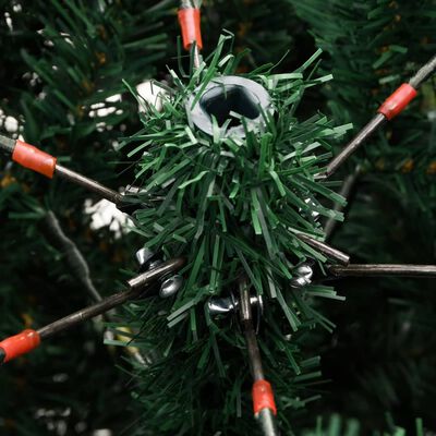 vidaXL Albero di Natale Artificiale Incernierato con Base 150 cm