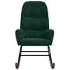 vidaXL Sedia da Pranzo Verde Scuro in Velluto