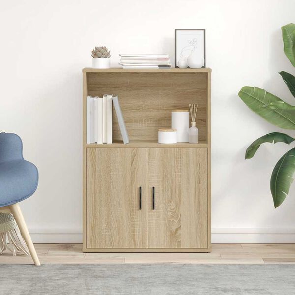 vidaXL Libreria Rovere Sonoma 60x24x85 cm in Legno Multistrato