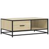 vidaXL Tavolino Rovere Sonoma 90x57x35 cm Legno Multistrato e Metallo
