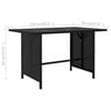 vidaXL Set Divani da Giardino 9 pz con Cuscini in Polyrattan Nero