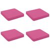 vidaXL Cuscini per Sedia in 4 Pezzi VUGHT 4 pcs 100% Poliestere Rosa