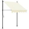 vidaXL Tenda da Sole Retrattile Crema 150x150 cm in Tessuto e Acciaio