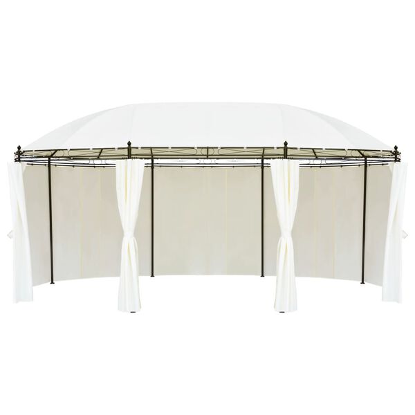 vidaXL Gazebo Bianco Crema 530x350x265 cm