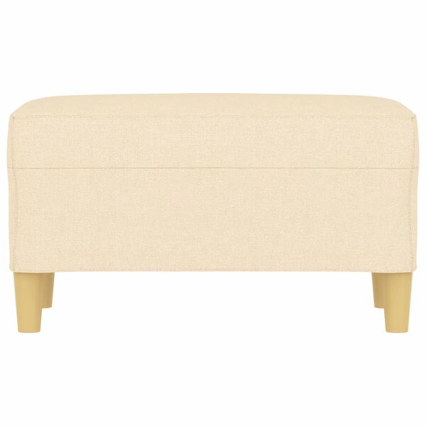 vidaXL Panca crema 70x35x41 cm in Tessuto