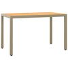 vidaXL Set da Pranzo da Giardino 3 pz con Cuscini in Polyrattan Beige