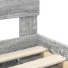 vidaXL Struttura del letto Grigio Sonoma 90 x 200 cm Legno multistrato