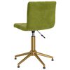 vidaXL Sedie da Pranzo Girevoli 2 pz Verde Chiaro in Velluto
