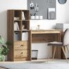 vidaXL Scrivania con cassetto 2 pcs Rovere artigianale