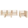 vidaXL Set Divani da Giardino Pallet 6 pz in Legno