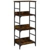 vidaXL Libreria Rovere Fumo 50x33x117,5 cm in Legno Multistrato