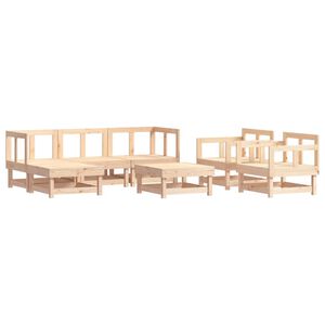 vidaXL Set Salotto da Giardino 7 pz in Legno Massello di Pino