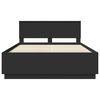 vidaXL Struttura del letto Nero 150 x 200 cm Legno multistrato