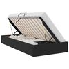 vidaXL Letto con Contenitore con testiera Nero 90 x 190 cm Velluto