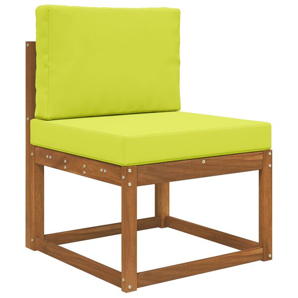 vidaXL Cuscino per divano da esterno 2 pcs Verde Poliestere