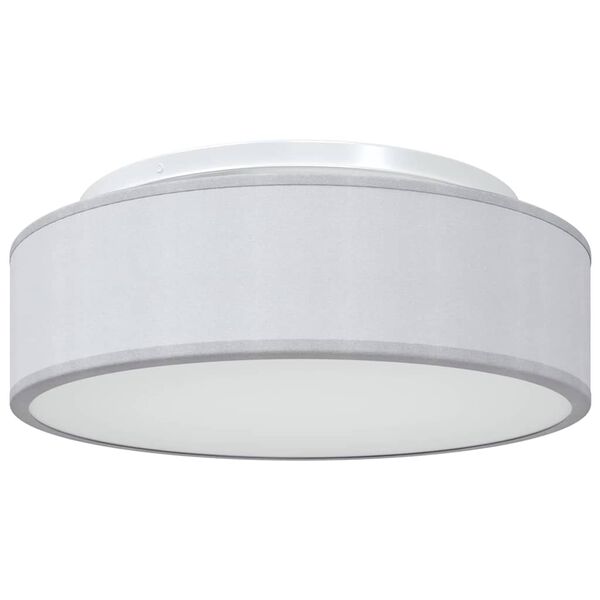 vidaXL Lampada da soffitto Grigio 38 x 38 x 13,5 cm Tessuto