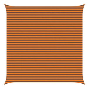 vidaXL Vela da ombra solare Arancione e Marrone 6 x 6 m
