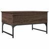 vidaXL Tavolino Salotto Rovere Marrone 70x50x40cm Multistrato Metallo