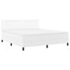 vidaXL Letto a molle con materasso Bianco 180 x 200 cm Pelle sintetica