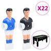 vidaXL Giocatori Calcio Balilla 22 pz per Asta da 12,7 mm