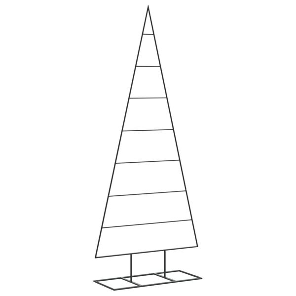 vidaXL Albero di Natale Decorativo in Metallo Nero 150 cm
