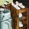 vidaXL Armadio per Golf con ruota Rovere fum&eacute; 120 x 45 x 98 cm