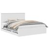 vidaXL Struttura del letto Bianco 160 x 200 cm Legno Ingegnerizzato