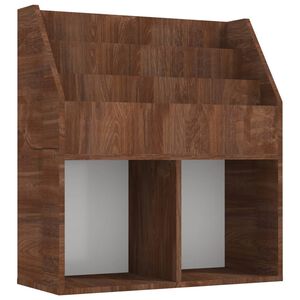 vidaXL Portariviste per Bambini Rovere Marrone 71x30x78,5cm Legno