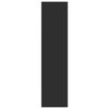 vidaXL Armadio Nero 80x50x200 cm in Legno Multistrato