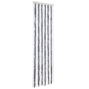 vidaXL Zanzariera Grigio e Bianco 56x200 cm Ciniglia