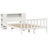 vidaXL Letto Libreria senza Materasso Bianco 135x190 cm Legno di Pino