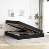 vidaXL Letto con contenitore e materasso Nero 160 x 200 cm Velluto