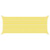 vidaXL Vela da ombra solare Giallo e Bianco 5 x 2 m