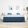vidaXL Letto a molle Blu 200 x 200 cm Tessuto