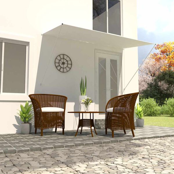 vidaXL Tenda da Sole Retrattile 250x150 cm Crema