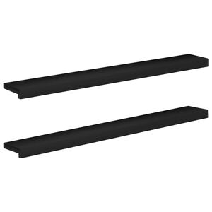 vidaXL Soglie per finestre 2 pz Nero 120 x 15 x 2 cm