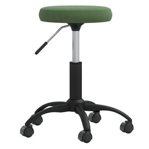 vidaXL Sedia da Pranzo Verde Scuro in Velluto