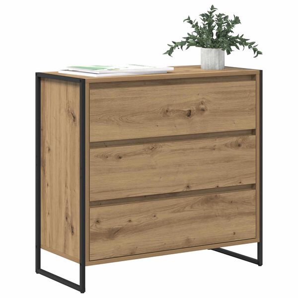 vidaXL Credenza Rovere Artigianale 79 x 36 x 75.5 cm Legno multistrato