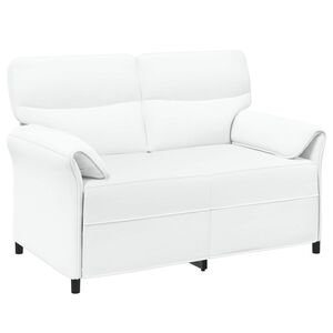 vidaXL Divano a 2 Posti 2 posto Bianco 138 x 83 x 95 cm Tessuto