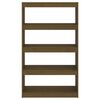vidaXL Libreria/Divisorio Ambra 80x30x135,5 cm Legno Massello di Pino