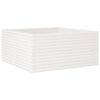 vidaXL Fioriera da Giardino Bianca 100x100x46cm Legno Massello di Pino