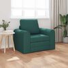 vidaXL Divano letto Verde Scuro 98 x 71 x 83 cm Tessuto